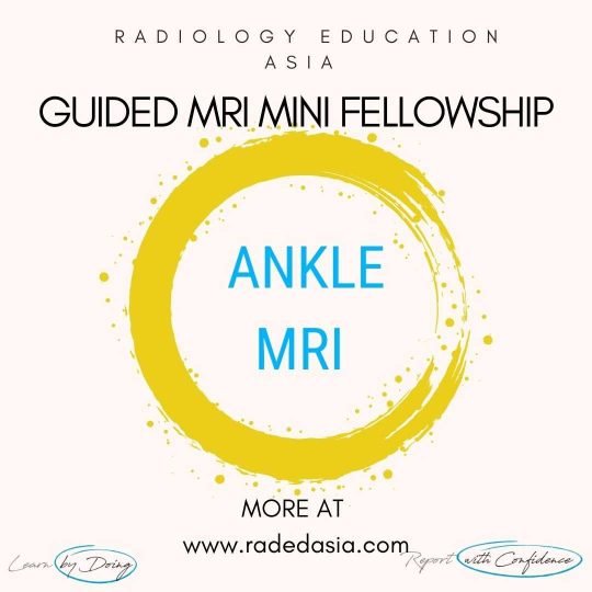 learn mri ankle msk radiology online radedasia